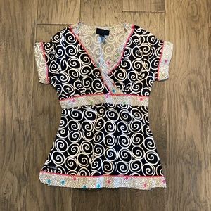 Rampage medical apparel scrub top.